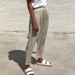 NWT Filosofia Linen Pants Sz M